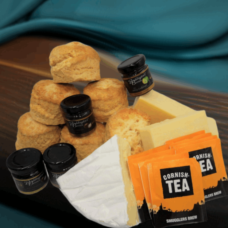 Traditional savoury afternoon tea delivery.
With our delicious freshly baked Cornish scones. - The Cornish scone company