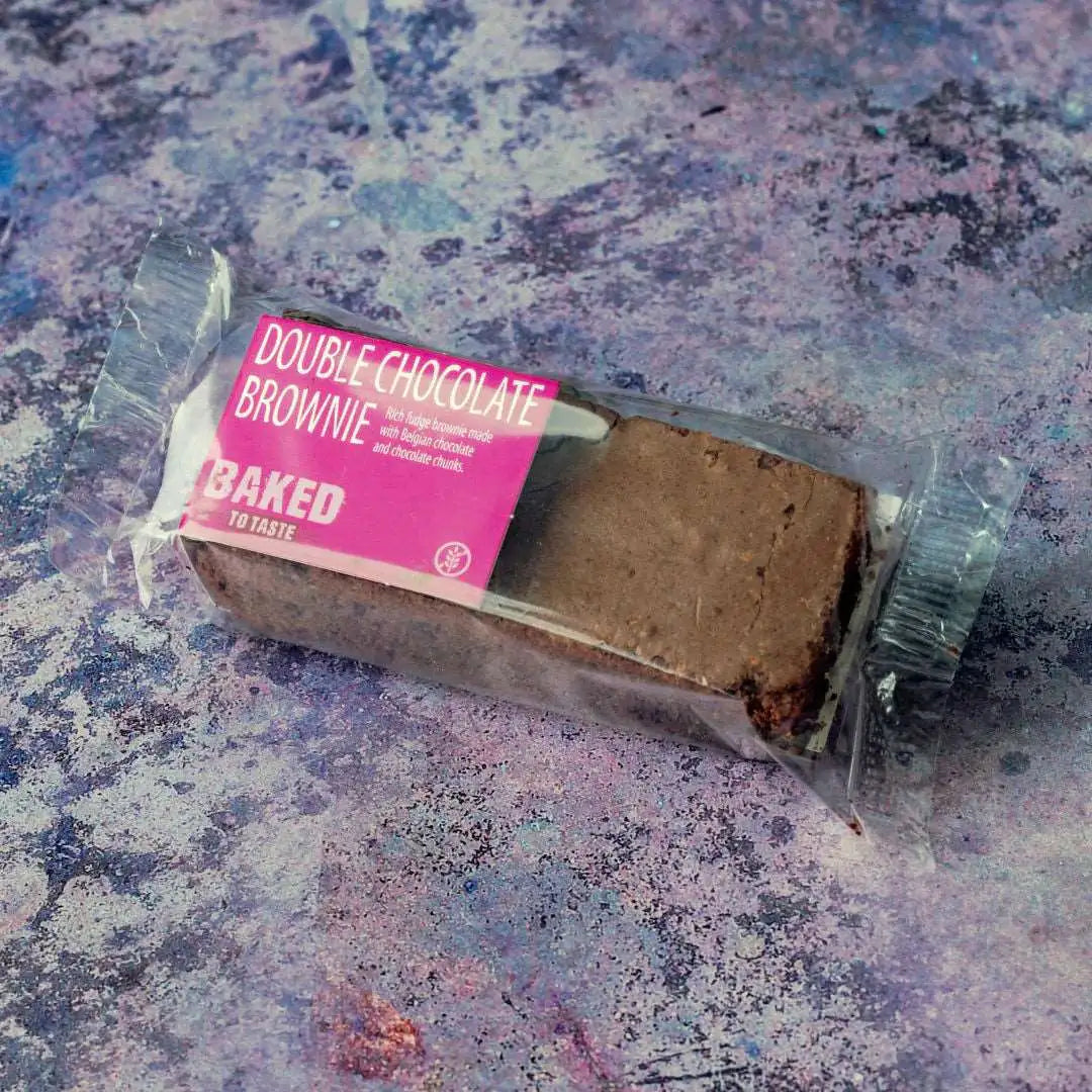 Double chocolate Gluten free brownies - individual slices