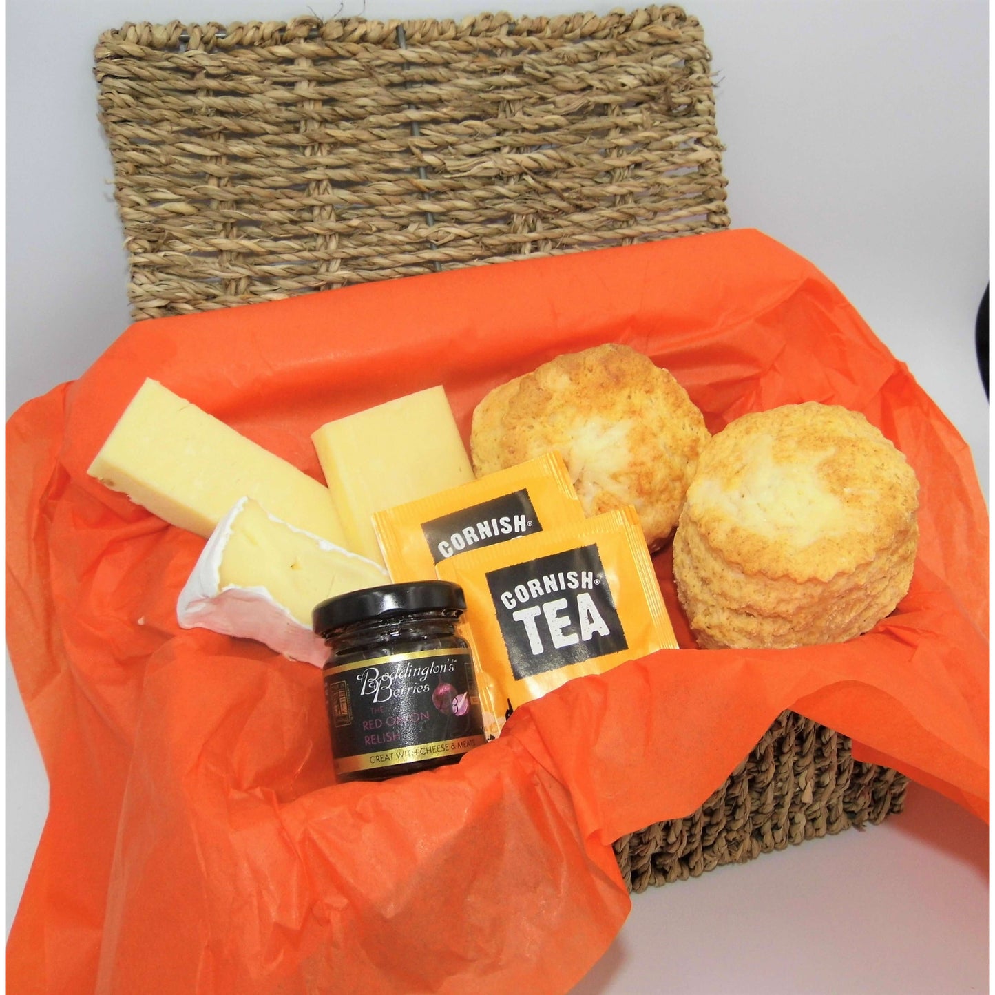 Savoury Cornish Afternoon Tea Hamper for One - Afternoon tea by post - The Cornish Scone Company