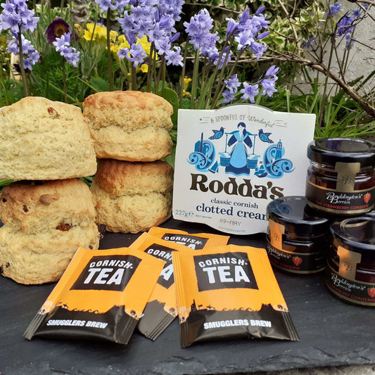 cream tea for two with our Cornish scones delivered to your door