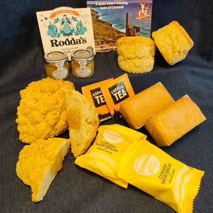 All things lemony freshly baked to order. Mini Lemon drizzle loaves, Lemon rock cakes with a lemon curd center, and a Lemon Cream tea in a box.