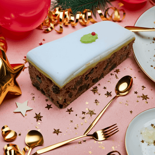 Christmas cake slices