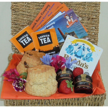Cornish Cream Tea Hampers delivered to your door. With our yummy Cornish scones